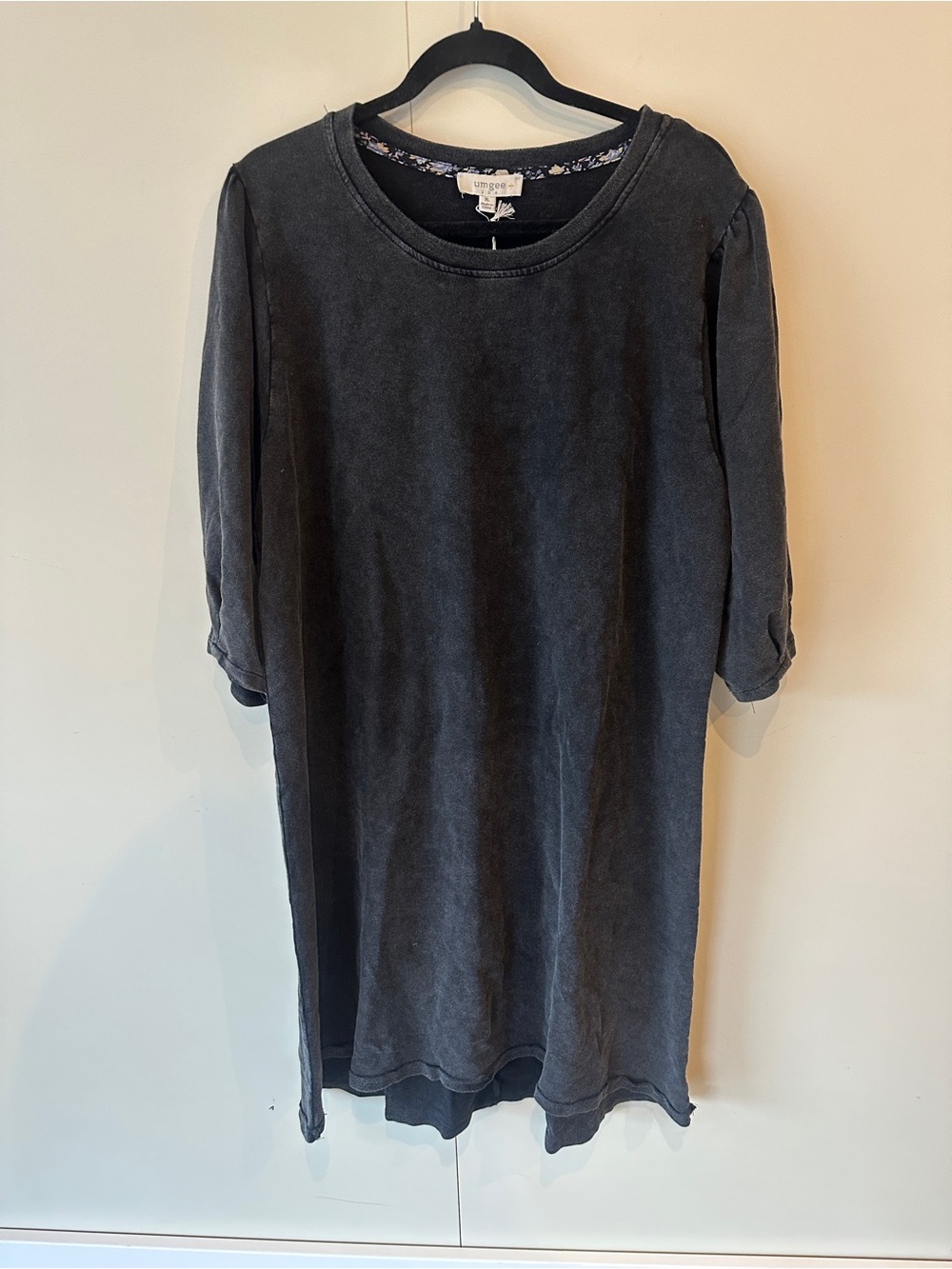 Umgee Black Washed Tunic Dress